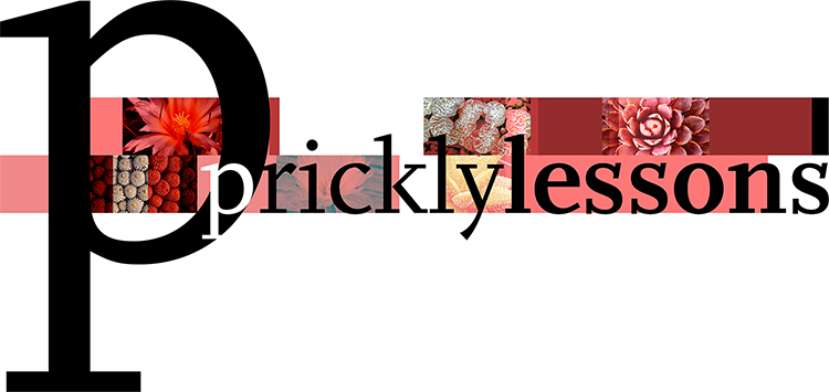 Prickly Lessons welcome graphic